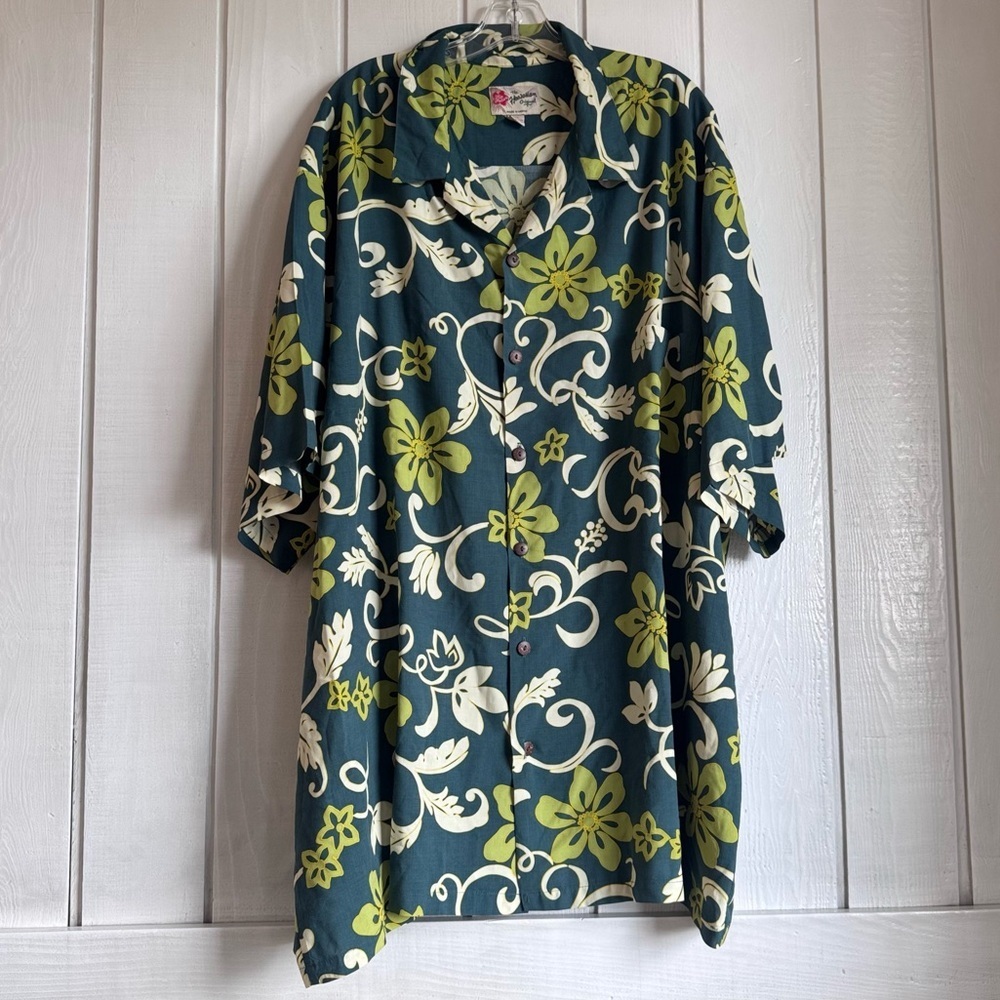 The Hawaiian Original Green Hawaiian Shirt